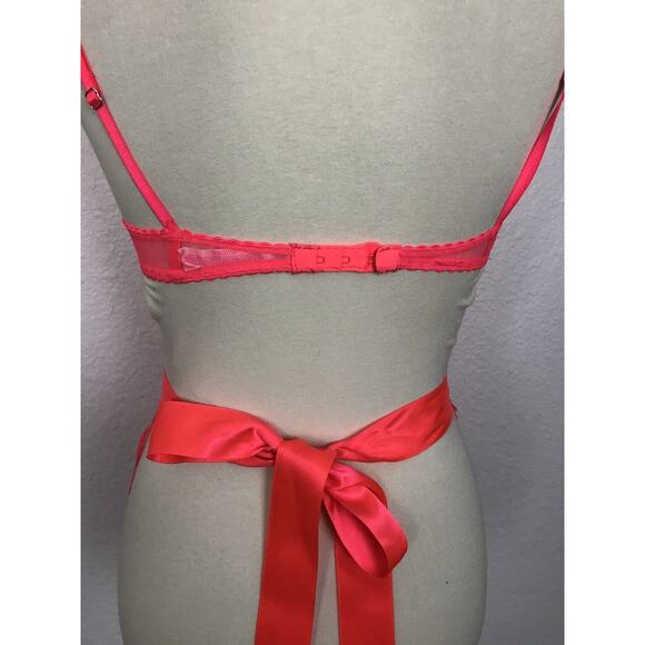 Victoria's Secret Lingerie Lace Polka Dot Mesh Babydoll Apron - Picture 8 of 9